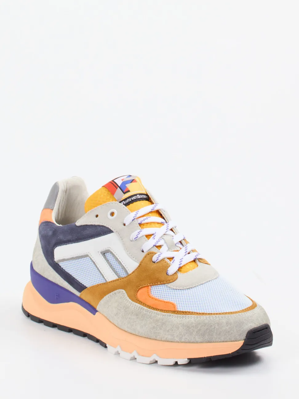Floris van Bommel – Sneaker aus Veloursleder und Mesh