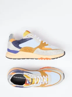 Floris van Bommel – Sneaker aus Veloursleder und Mesh