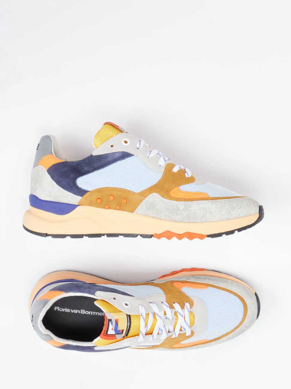 Floris van Bommel – Sneaker aus Veloursleder und Mesh