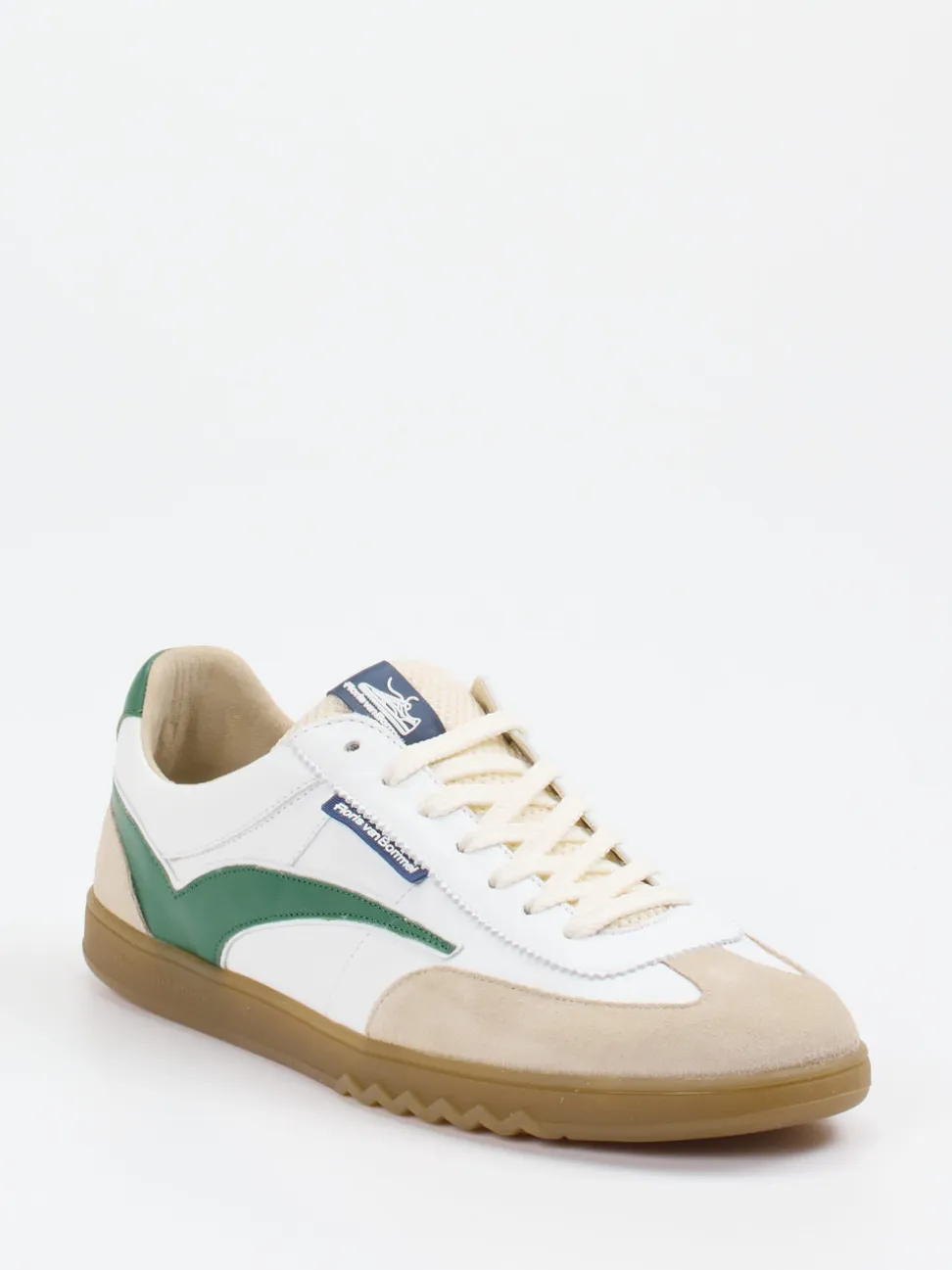 Floris van Bommel – Sneaker aus Veloursleder Weiß