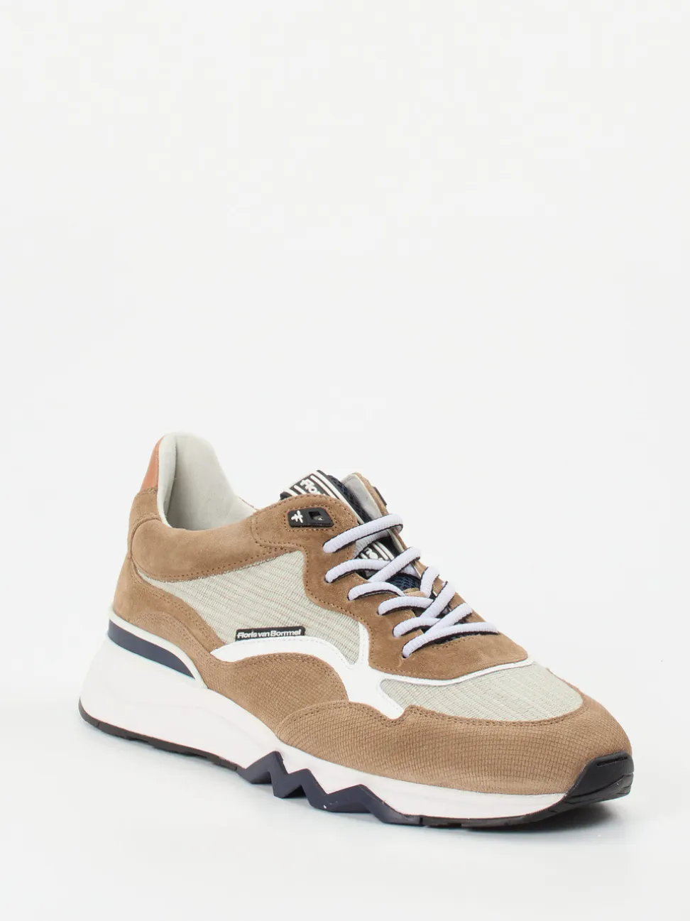 Floris van Bommel – Sneaker aus Veloursleder sandbraun