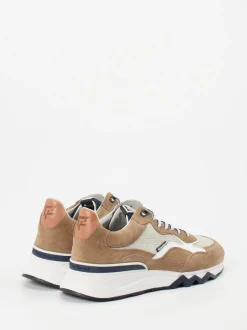 Floris van Bommel – Sneaker aus Veloursleder sandbraun