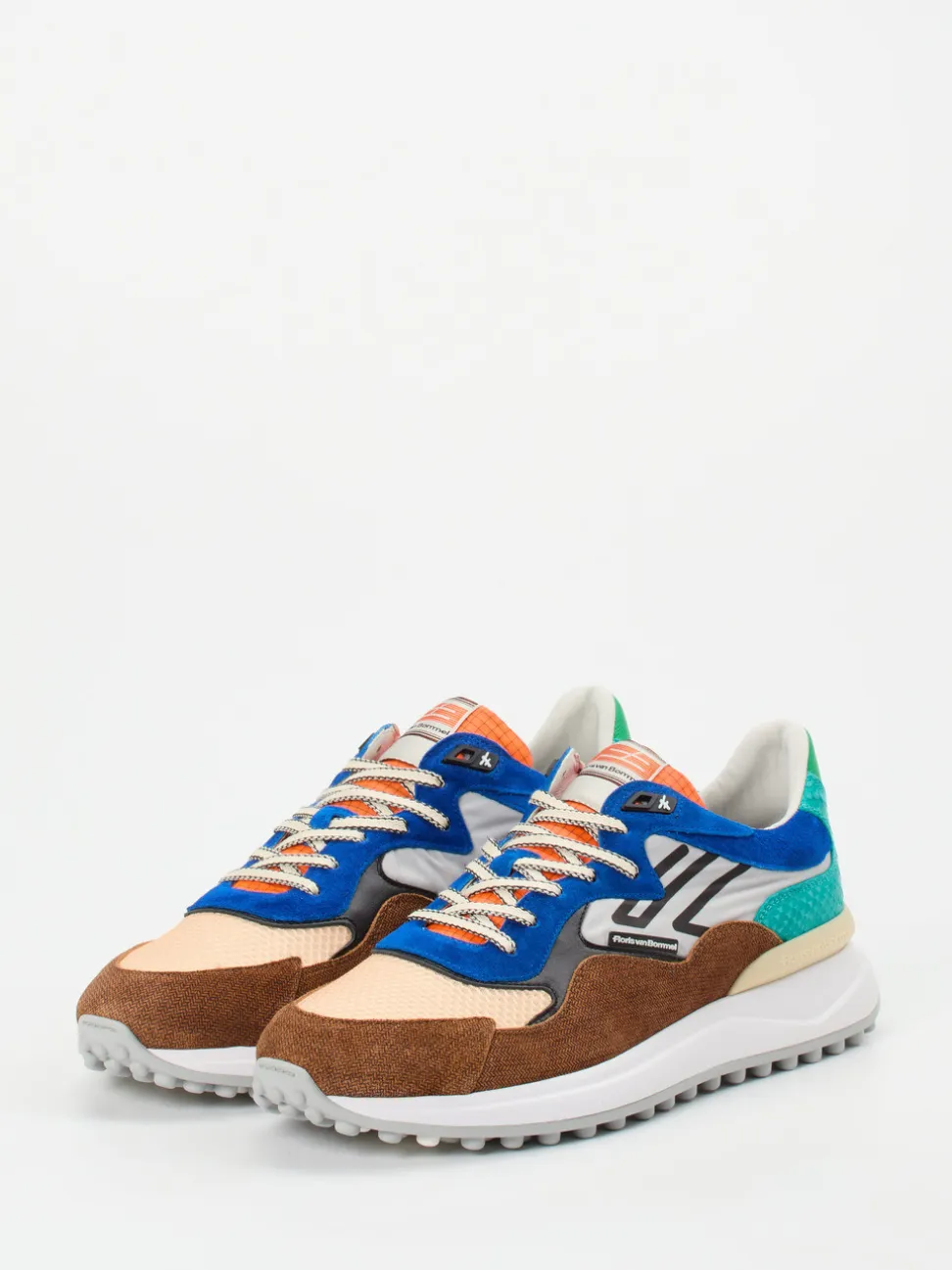 Floris van Bommel – Sneaker aus Veloursleder und Mesh