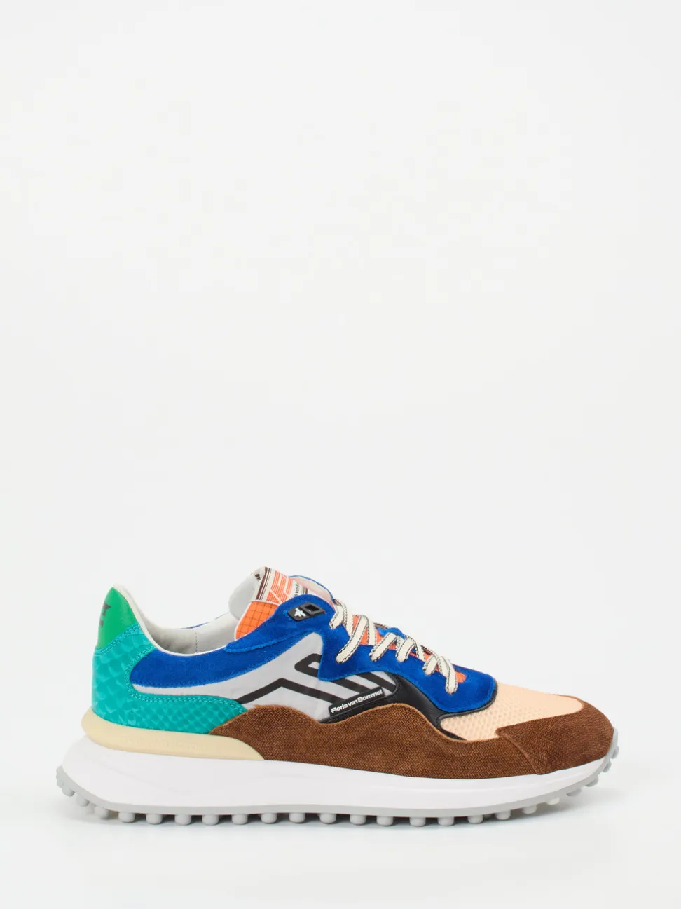 Floris van Bommel – Sneaker aus Veloursleder und Mesh