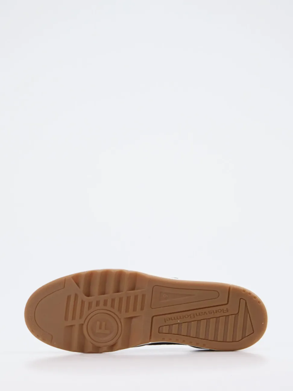 Floris van Bommel – Sneaker aus Veloursleder weiß