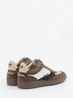 Floris van Bommel – Sneaker aus Veloursleder braun