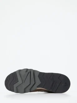 Floris van Bommel – Sneaker aus Veloursleder braun