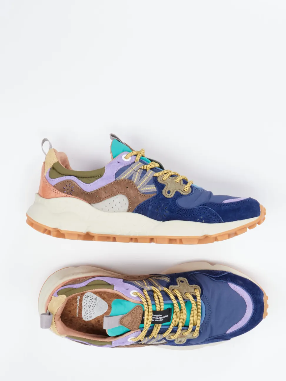 Flower Mountain – Outdoor-Sneaker aus Velours und Textil