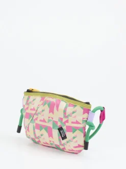 Flower Mountain – Schultertasche aus Leder in Multicolor