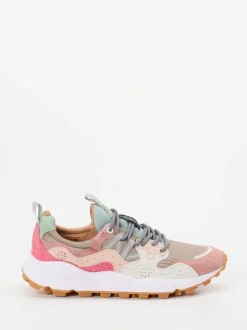 Flower Mountain – Sneaker aus Veloursleder mehrfarbig