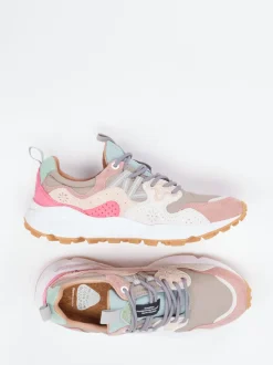 Flower Mountain – Sneaker aus Veloursleder mehrfarbig