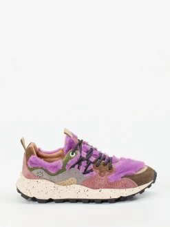 Flower Mountain – Sneaker aus Veloursleder und Textil Lila
