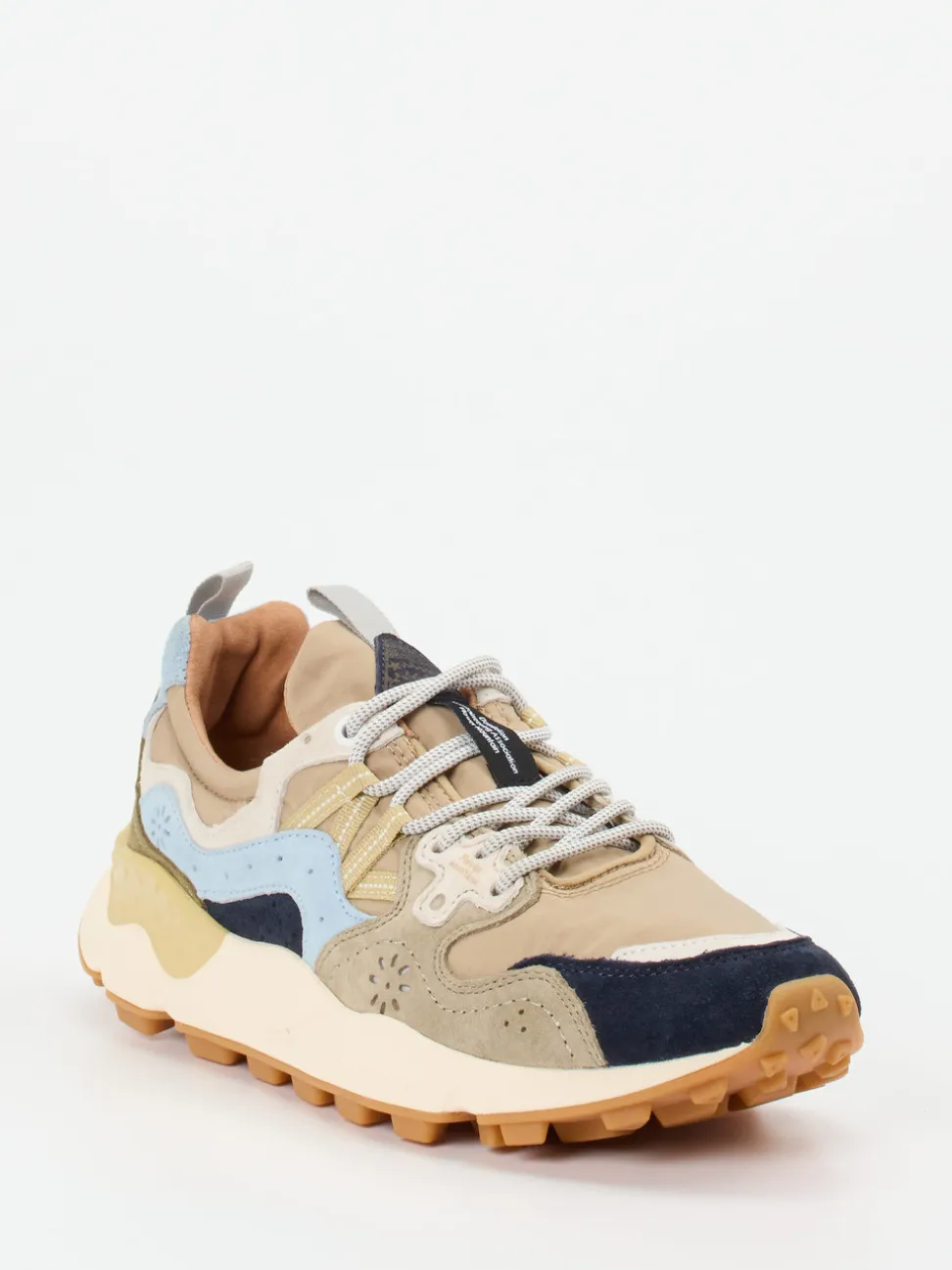Flower Mountain – Sneaker aus Veloursleder Multicolor