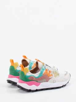 Flower Mountain – Sneaker aus Velour/Textil multicolor