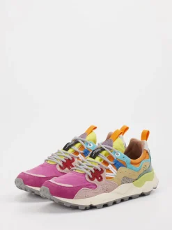 Flower Mountain – Sneaker aus Veloursleder/Textil multicolor