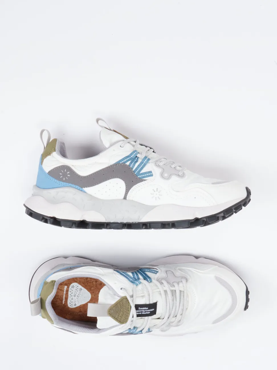 Flower Mountain – Trail-Sneaker aus Textil in Offwhite