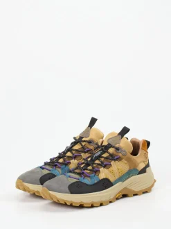Flower Mountain – Trail-Sneaker aus Veloursleder beige