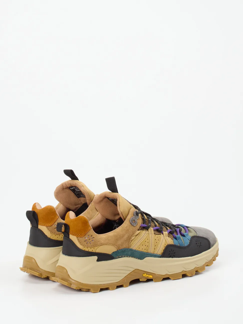 Flower Mountain – Trail-Sneaker aus Veloursleder beige