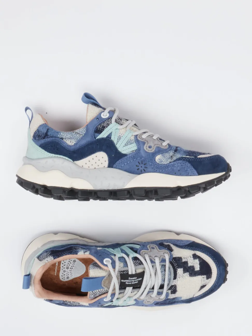 Flower Mountain – Trail-Sneaker aus Veloursleder Textil