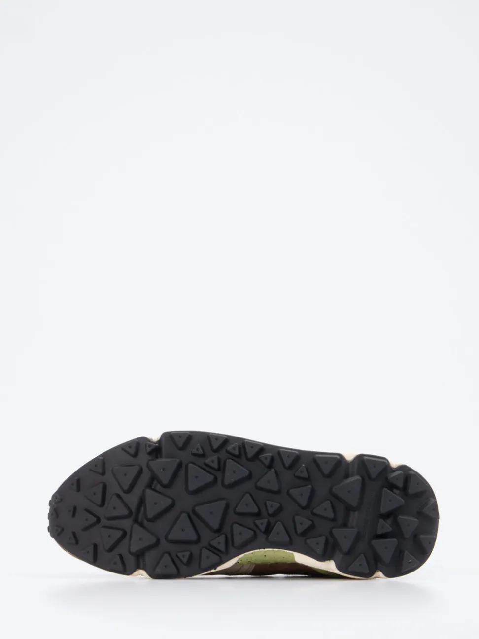 Flower Mountain – Trail-Sneaker aus Velour/Textil olivbraun