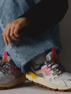 Flower Mountain – Trail-Sneaker aus Veloursleder Multicolor