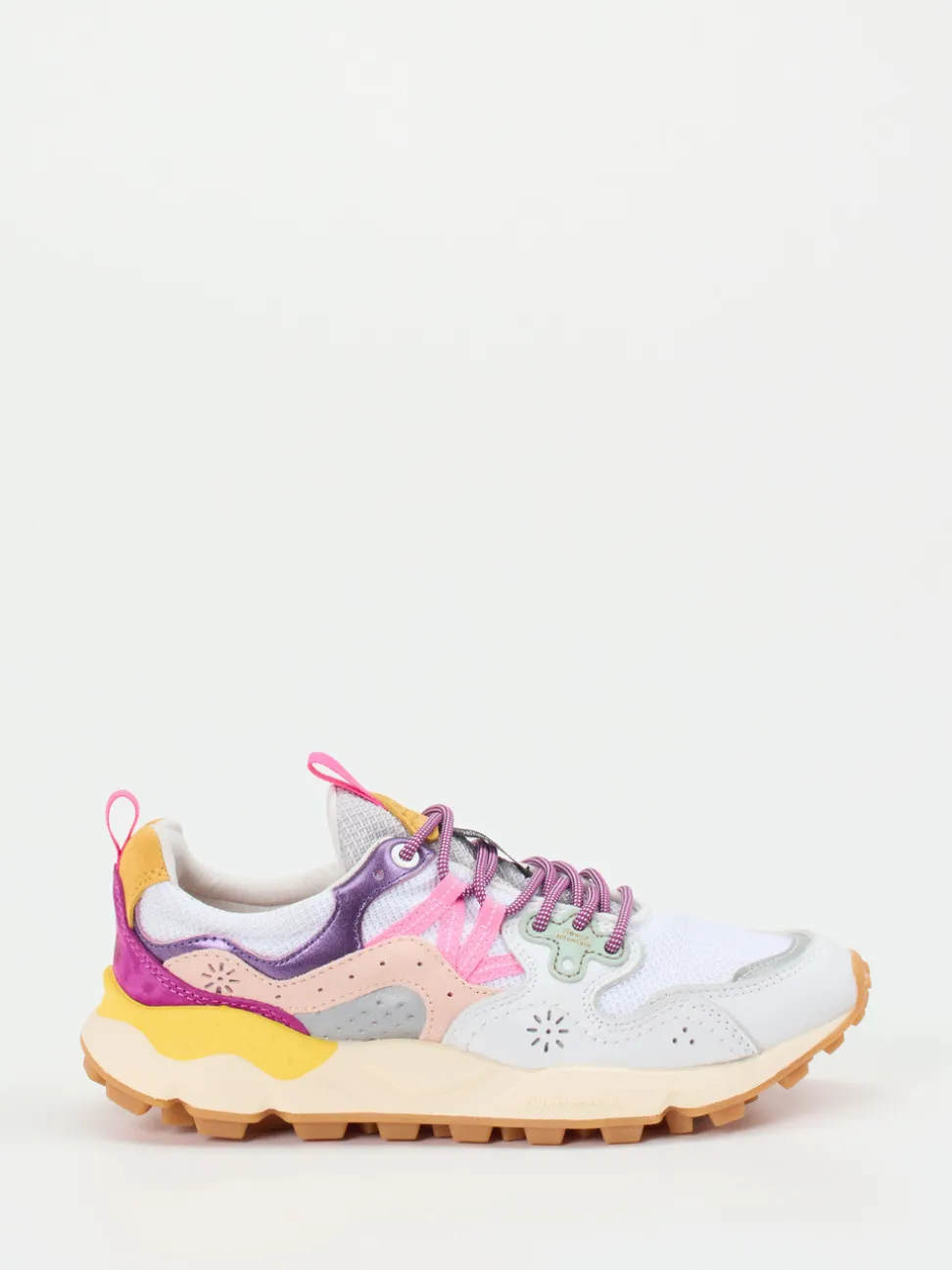 Flower Mountain – Trail-Sneaker aus Veloursleder Multicolor