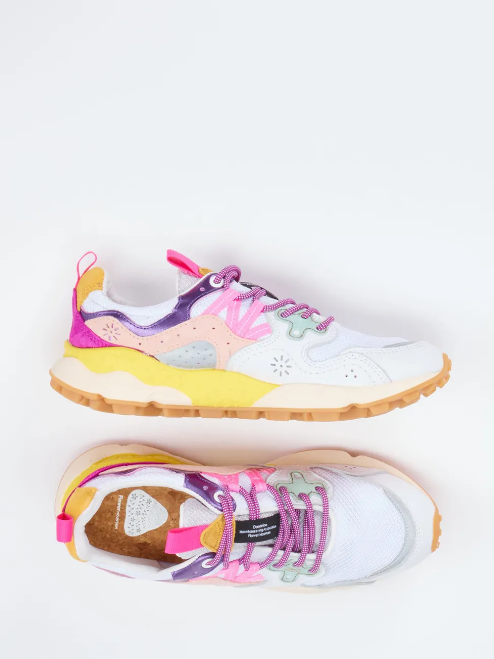 Flower Mountain – Trail-Sneaker aus Veloursleder Multicolor