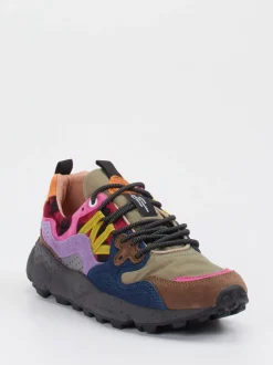Flower Mountain – Trail-Sneaker aus Veloursleder/Textil Multicolor
