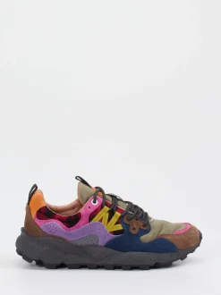 Flower Mountain – Trail-Sneaker aus Veloursleder/Textil Multicolor