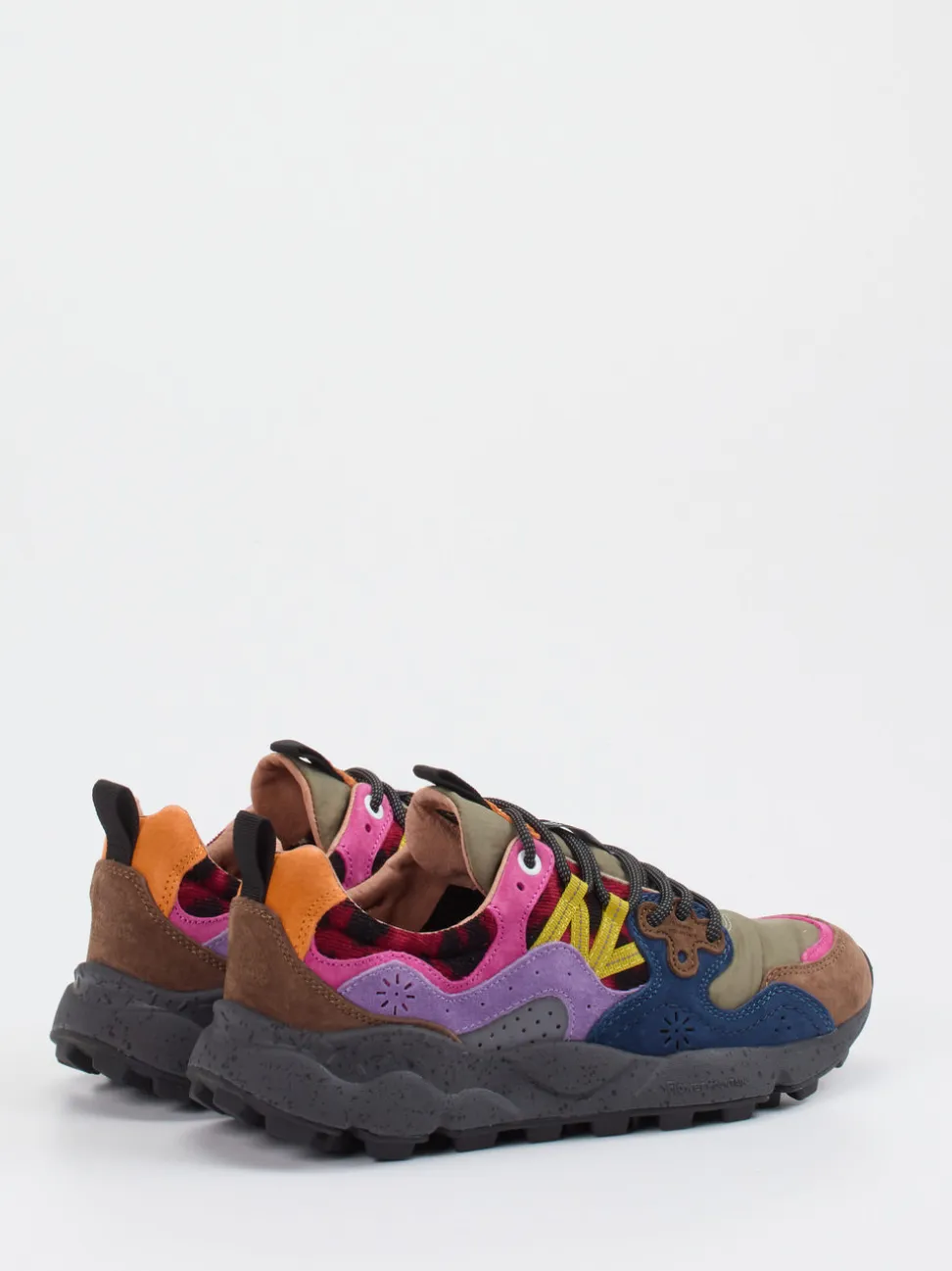 Flower Mountain – Trail-Sneaker aus Veloursleder/Textil Multicolor