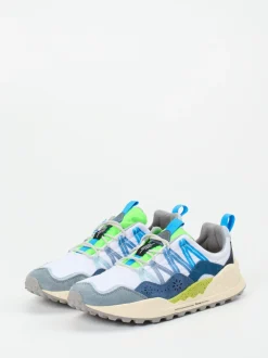 Flower Mountain – Trail-Sneaker aus Veloursleder Weiß