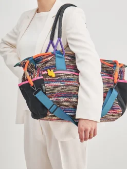 Flower Mountain – Weekender aus Textil im Multicolor-Design