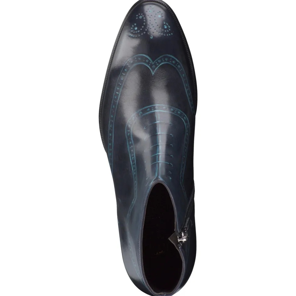 Franceschetti – Stiefelette aus Kalbleder tiefblau