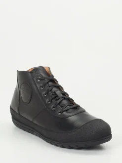 Franz Gustav – Mid-Top Sneaker aus Kalbleder schwarz