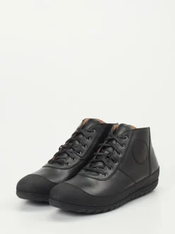 Franz Gustav – Mid-Top Sneaker aus Kalbleder schwarz