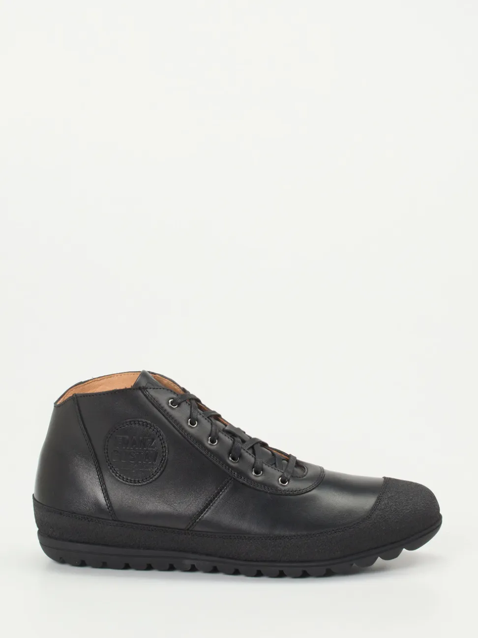 Franz Gustav – Mid-Top Sneaker aus Kalbleder schwarz