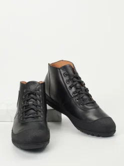 Franz Gustav – Mid-Top Sneaker aus Kalbleder schwarz