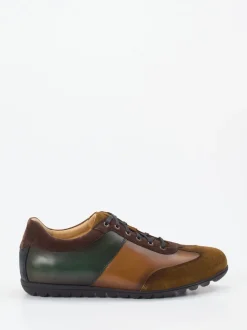 Franz Gustav – Schnürschuh aus Veloursleder und Leder braun