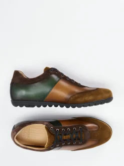 Franz Gustav – Schnürschuh aus Veloursleder und Leder braun