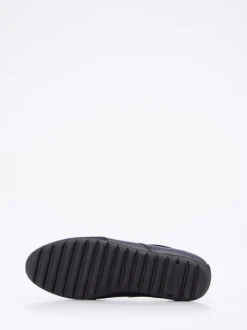Franz Gustav – Sneaker aus Velour- und Glattleder Dunkelblau