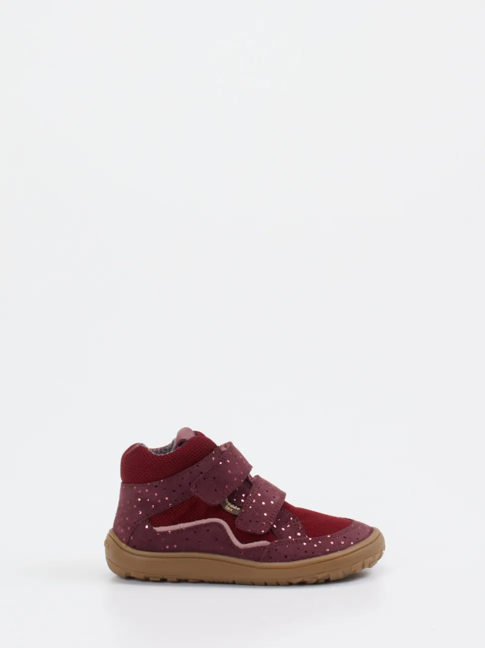 Froddo – Barfuß-Sneaker aus geprägtem Leder bordeaux
