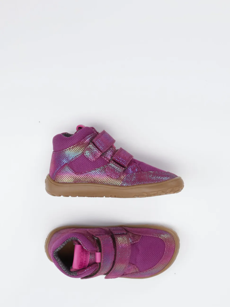Froddo – Barfuß-Sneaker aus geprägtem Leder violett