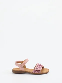 Froddo – Kindersandale aus Metallicleder rosa