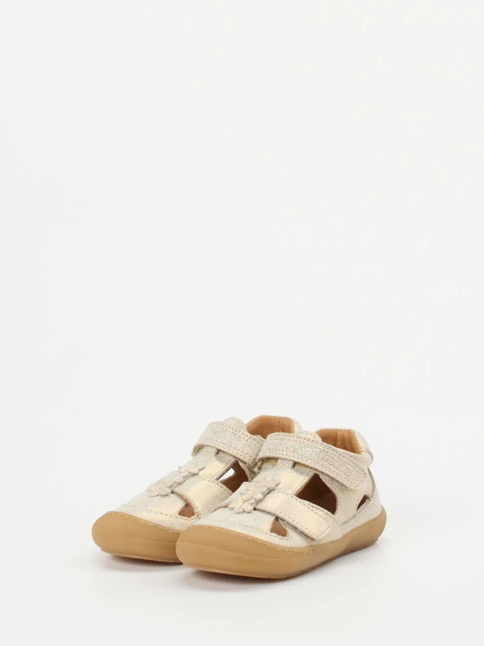 Froddo – Kindersandalen aus geprägtem Leder gold