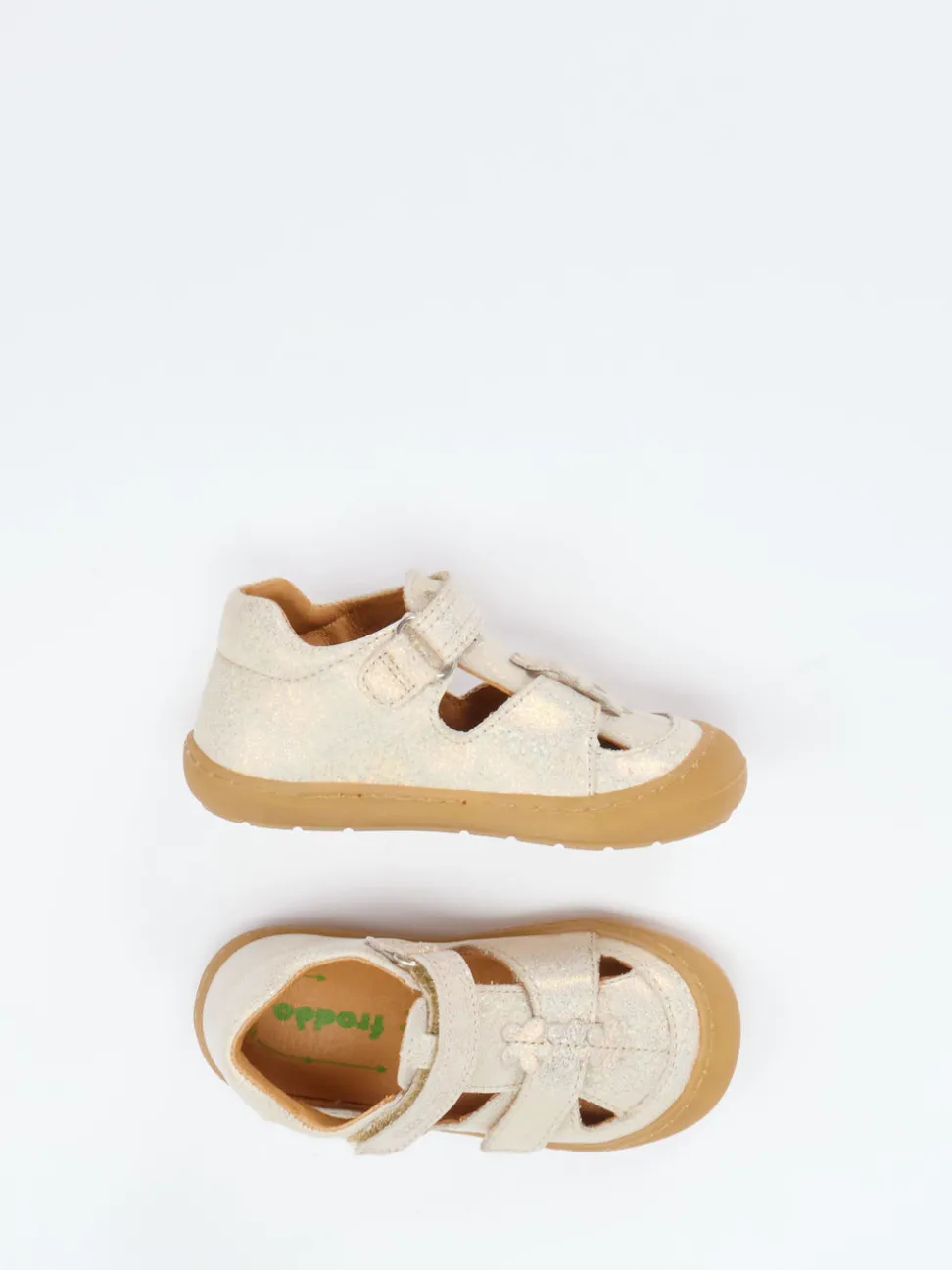 Froddo – Kindersandalen aus geprägtem Leder gold