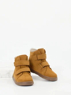 Froddo – Kinderstiefeletten aus Veloursleder cognacbraun