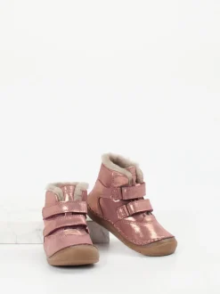 Froddo – Klett-Boots aus Metallicleder roségold