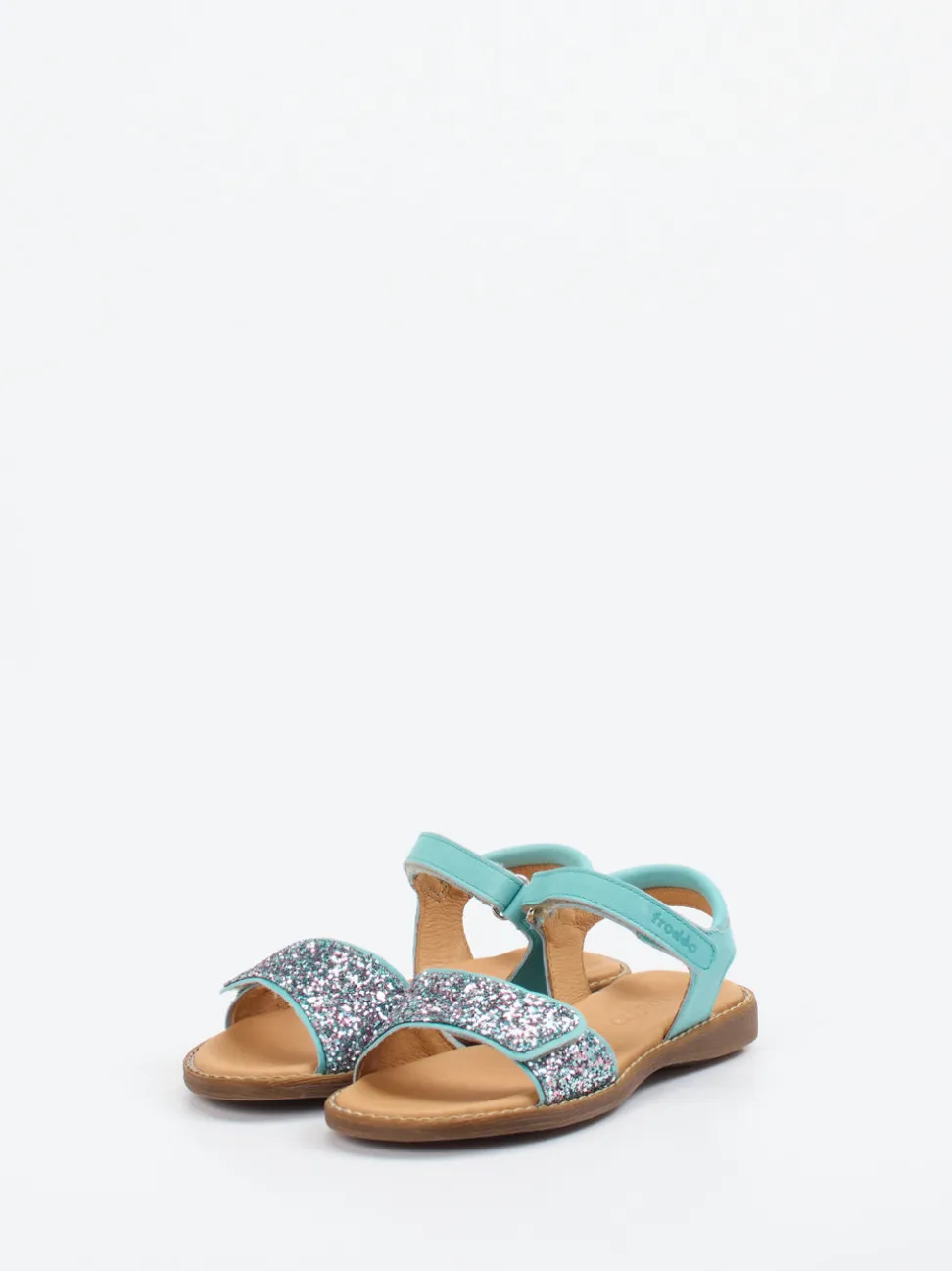 Froddo – Klettsandale aus Metallic mit Glitzerdetails