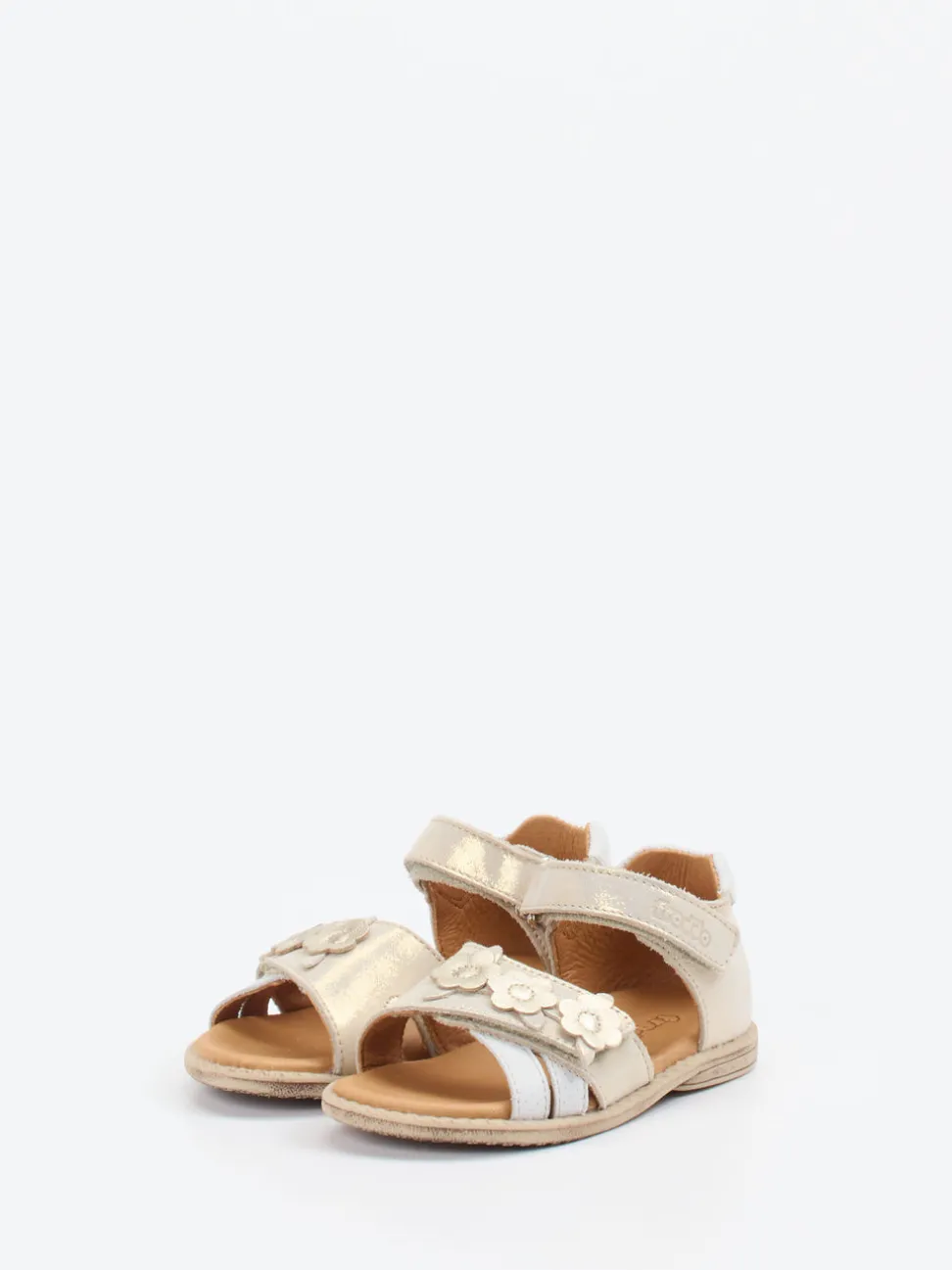 Froddo – Klettsandale aus Metallicleder goldfarben