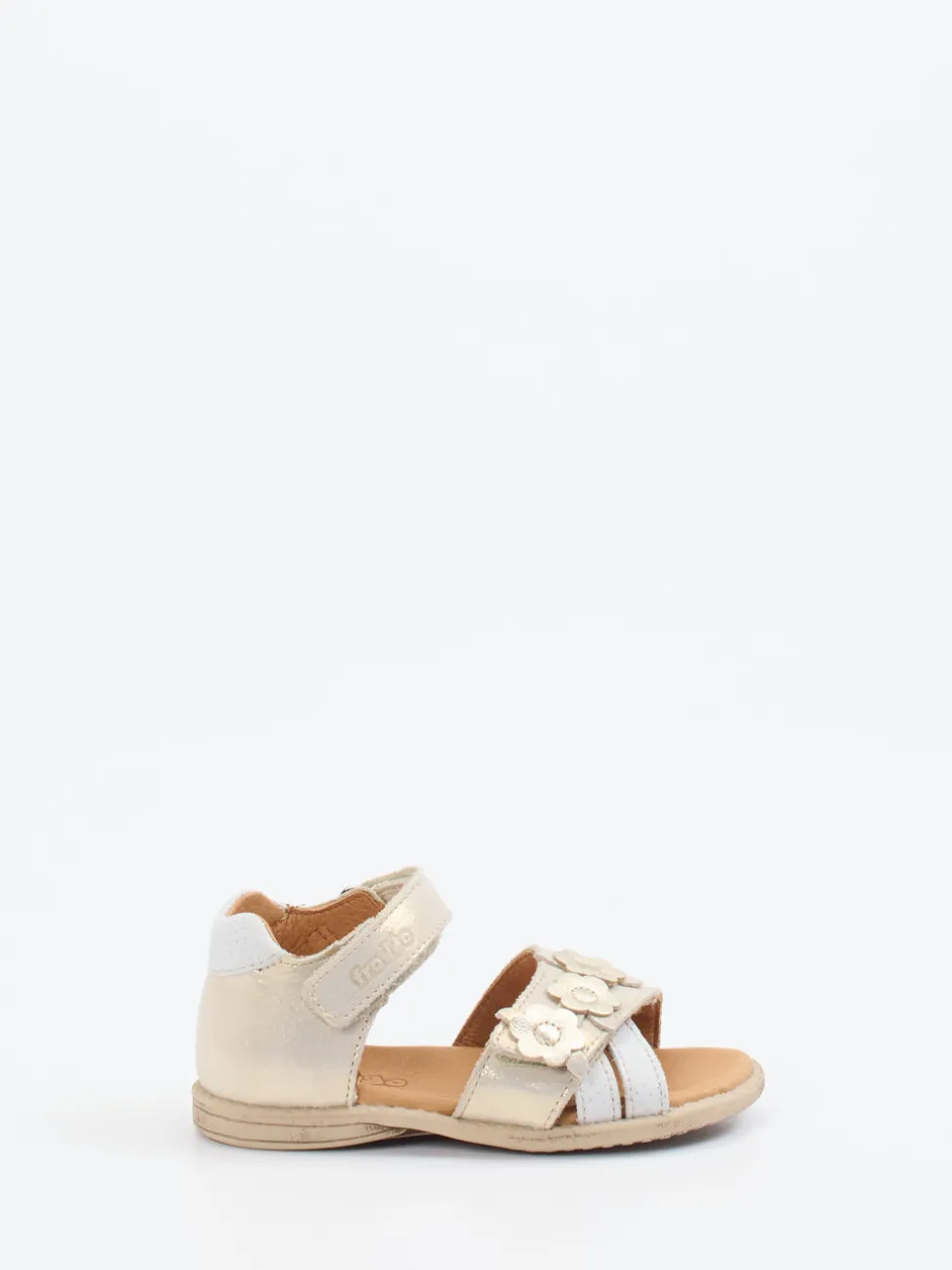 Froddo – Klettsandale aus Metallicleder goldfarben